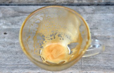 boş kapuçino Cam Kupası