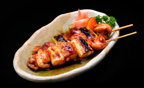 Dulce cocinado japonés yakitori —  Fotos de Stock