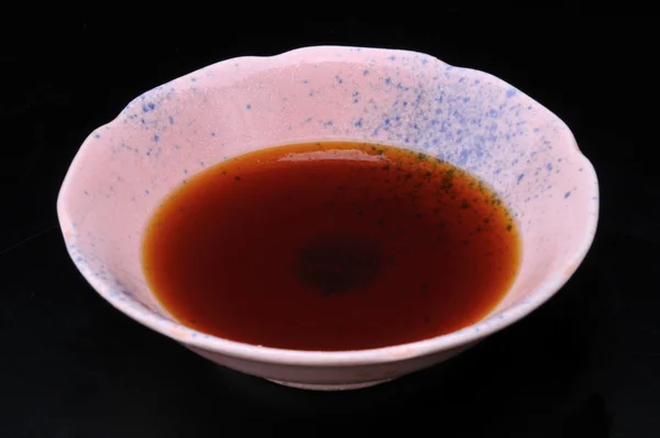 Japon tarzı sos ve tuz — Stok fotoğraf