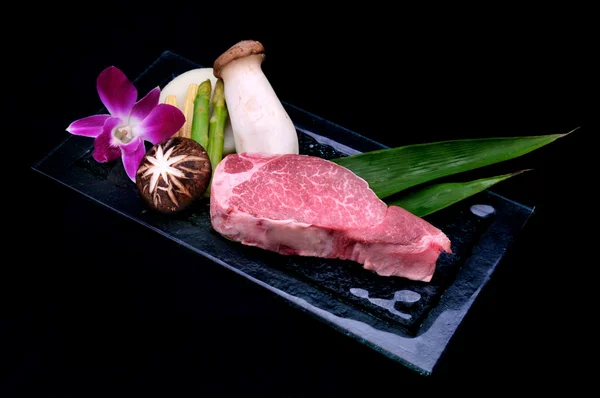 Carne de res japonesa Teppan yaki — Foto de Stock