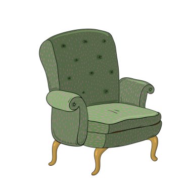 Güzel vintage kahverengi sandalye.