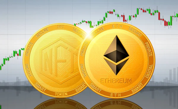 Ethereum ETH ve NFT karşılanamaz simge kripto para birimi