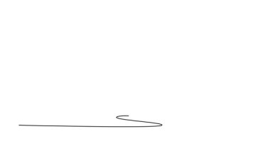 Sürekli çizilen çizgi, gözlük takan çekici bir erkeğin snowboard yapmasını, ayak parmağının dibindeki derin dönemece eğilmesini ve denge için elini kara uzatmasını sağlar. Tam uzunluktaki bir çizgi canlandırması