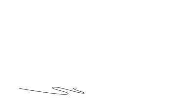 Devamlı çizim yapan, bereli ve gözlüklü aktif bir kadın, denge için kolları açık, durgun ve çömelmiş bir şekilde yamaçtan aşağı snowboard yapıyor. Tam uzunluktaki bir çizgi canlandırması