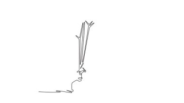 Sürekli çizim yapan maceraperest kişinin animasyonu kalkışa hazırlanıyor, paraşütü, dengeyi ve ekstrem sporlar için hazırlık yapıyor. Tam uzunluktaki bir çizgi canlandırması