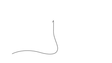 Sürekli çizilen çizgilerin animasyonlu çizimi, güzel bir kadının dalgıç atletinin havada kusursuz kıvrılma pozisyonu, hassasiyeti, kontrolü ve zarafeti gösteriyor. Tam uzunluktaki tek çizgi canlandırması