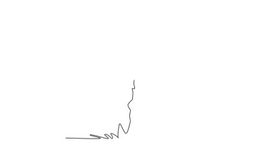 Sürekli çizilen çizgilerin animasyonlu çizimi iki kadın suda senkronize bir eş kaldırışı gerçekleştiriyor, biri diğerinin elinde dikey olarak dengelenmiş. Tam uzunluktaki tek çizgi canlandırması