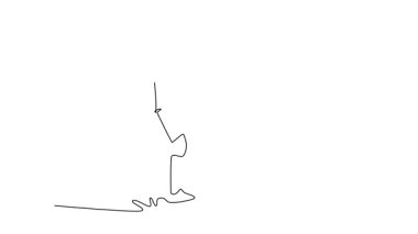 Devamlı çizim yapan genç futbolcu serbest stil sporcusu, topun ayağındaki hokkabazlığı, akışkan beceri ve dinamik kontrolü gösteriyor. Tam uzunluktaki tek çizgi canlandırması