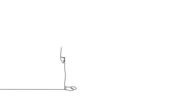 Tek bir çizginin kendi kendine çizimi iki güzel Arap kadını bir araya getirerek finans tablosunu oturan meslektaşlarına sunuyor. Dengesiz iş performansı üzerine antrenörlük. Tam uzunluk canlandırması