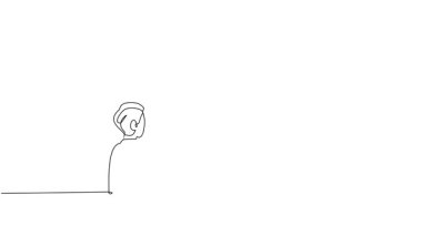 Sürekli kendini çizen animasyon, dört insan meslektaşı, bir erkek, iki kadın ve bir erkeğe yükselen bir finans tablosunu sunarak iş başarısını tartışıyor. Tam uzunluktaki tek çizgi canlandırması