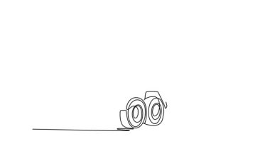 Otomatik çizim tek çizgi beton mikser kamyonunu geri çekerek, temiz, profesyonel ve endüstriyel davul ve mekanik yapıyı ön plana çıkarıyor. Devamlı bir çizgi. Tam uzunluk canlandırması