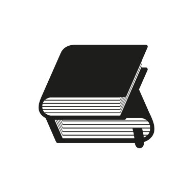 kara kitap basit simgesi