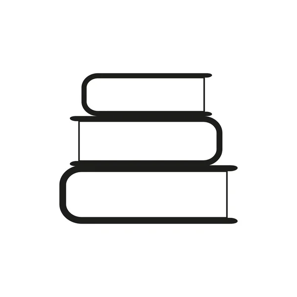 Livro preto ícone simples —  Vetores de Stock