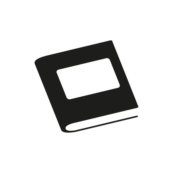 Libro negro icono simple — Vector de stock