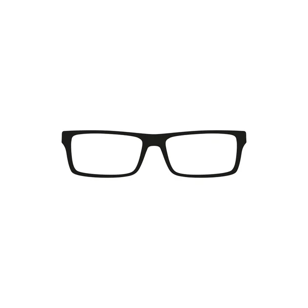 유행 안경 간단한 검은 벡터 아이콘 — 스톡 벡터