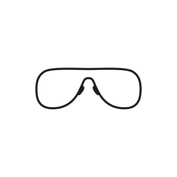 Modische Brille einfaches schwarzes Vektor-Symbol — Stockvektor