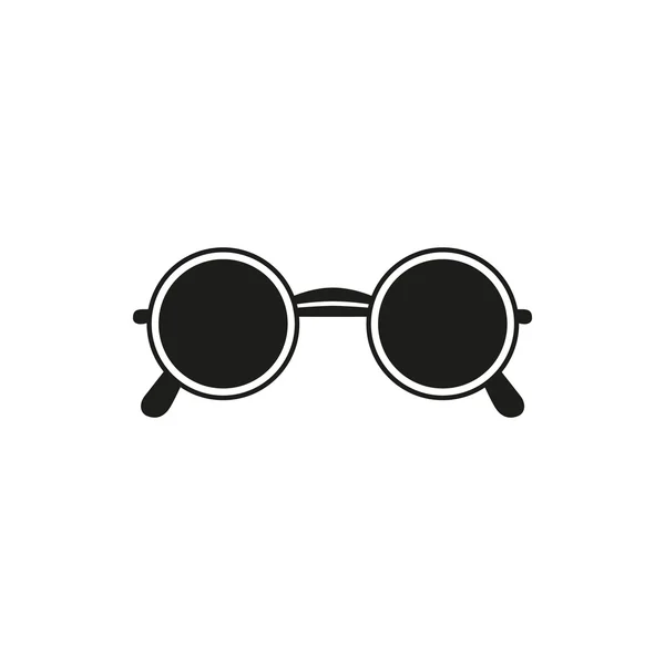 Modische Brille einfaches schwarzes Vektor-Symbol — Stockvektor