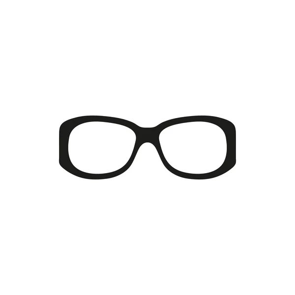 Gafas de moda simple icono de vector negro — Archivo Imágenes Vectoriales