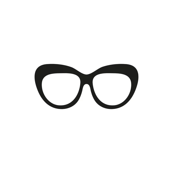 Óculos da moda ícone vetor preto simples — Vetor de Stock