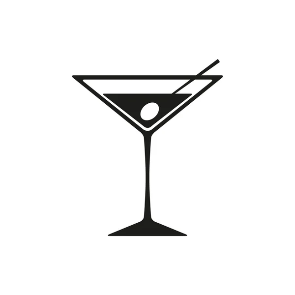 Martini icono aislado sobre fondo blanco — Archivo Imágenes Vectoriales