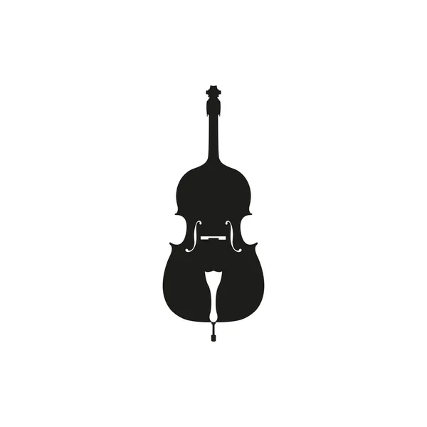 Vector illustratie van akoestische cello op witte achtergrond — Stockvector