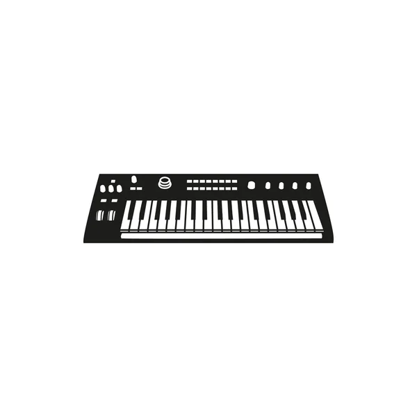 Vector illustration of Synthesizer on white background — Stock Vector