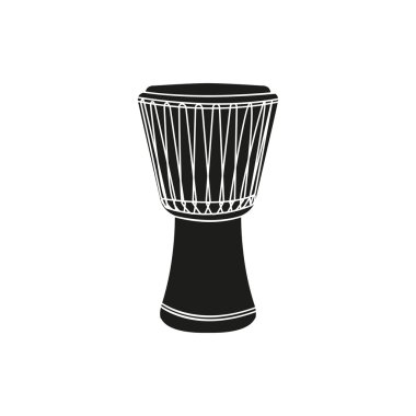 Beyaz arka plan üzerinde djembe vektör çizim