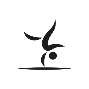 denge çubukları jimnastik vektör çizim