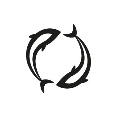 siyah üzerine beyaz izole balık