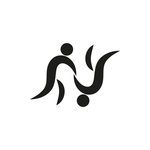 Judo savaşçı pictogram beyaz arka plan üzerinde monokrom