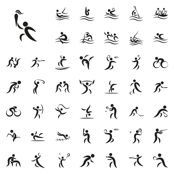 Illustration vectorielle des jeux de sport d'été — Image vectorielle