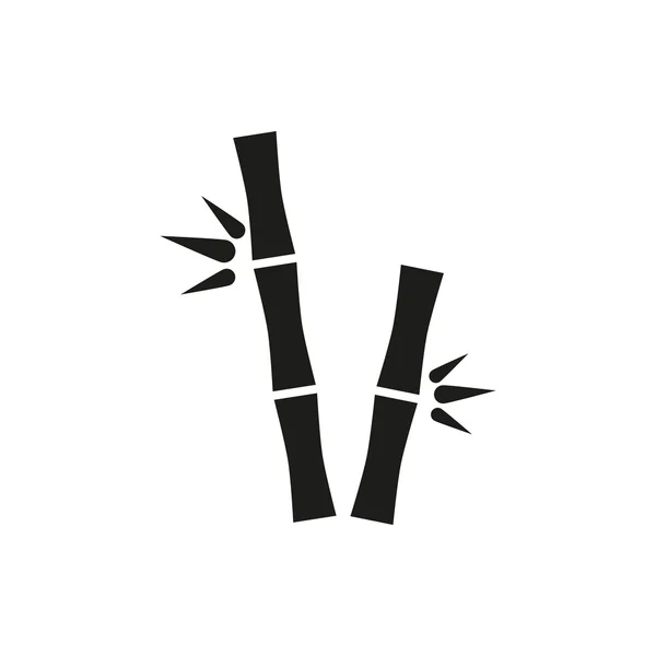 Tiges de bambou icône simple sur fond blanc — Image vectorielle