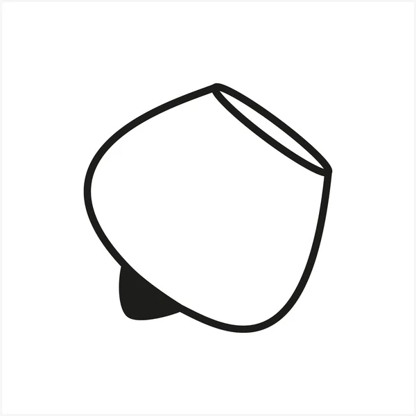 Copas de vidrio vectorial transparente en el icono de estilo monocromo simple sobre fondo blanco — Vector de stock