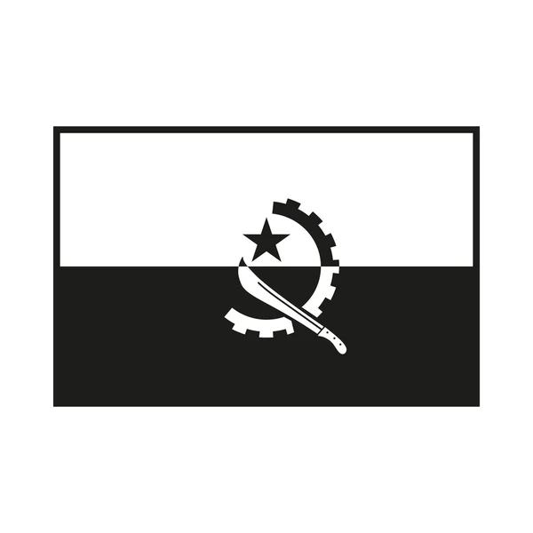 Angola bayrağı vektör. — Stok Vektör