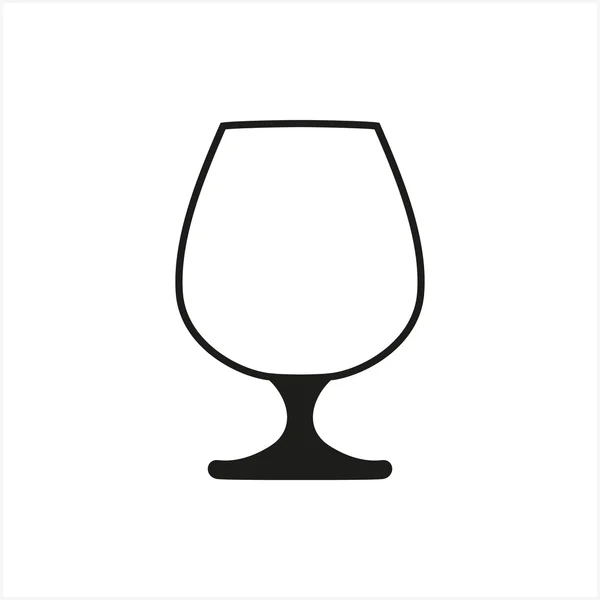 Puchary szkło wektor w ikonę prosty styl monochromatyczne na białym tle — Wektor stockowy