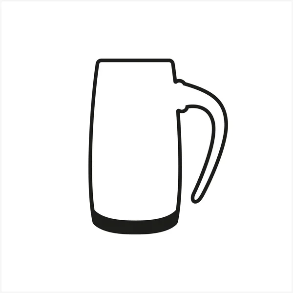 Vector illustration of empty beer mug. — Stock Vector