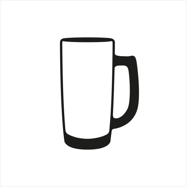 Ilustración vectorial de taza de cerveza vacía . Vectores De Stock Sin Royalties Gratis