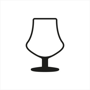 Boş bira bardağı vektör çizim.