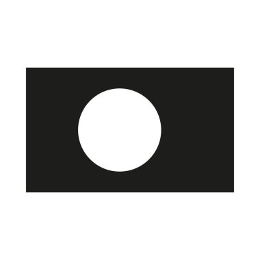 Beyaz arka planda Bangladeş bayrağı izole vektör