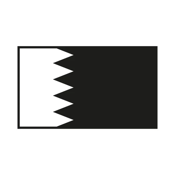 Прапор Бахрейну ізольованих вектор на білому тлі — стоковий вектор