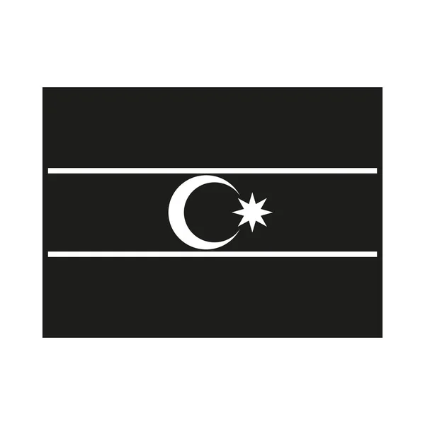 Vlag van Azerbeidzjan. Vectorillustratie. — Stockvector