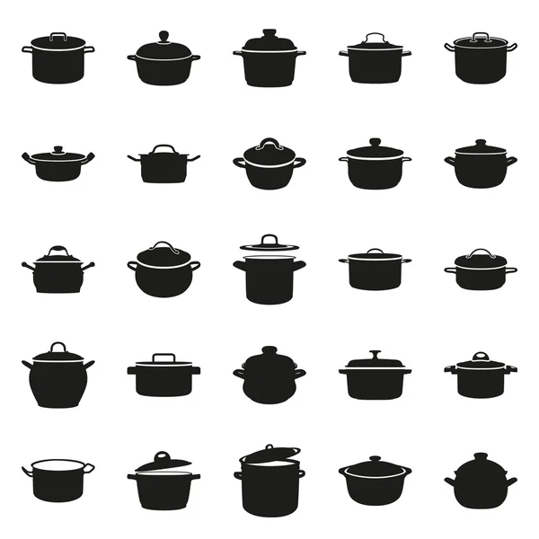 Icono del pote en estilo monocromo simple Gráficos Vectoriales