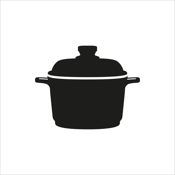 Ícones vetoriais simples - equipamento de cozinha no ícone de estilo monocromático simples no fundo branco — Vetor de Stock