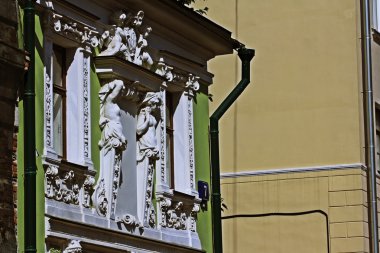 caryatids, Moskova, Rusya ile eski bina