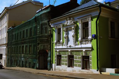 caryatids, Moskova, Rusya ile eski bina