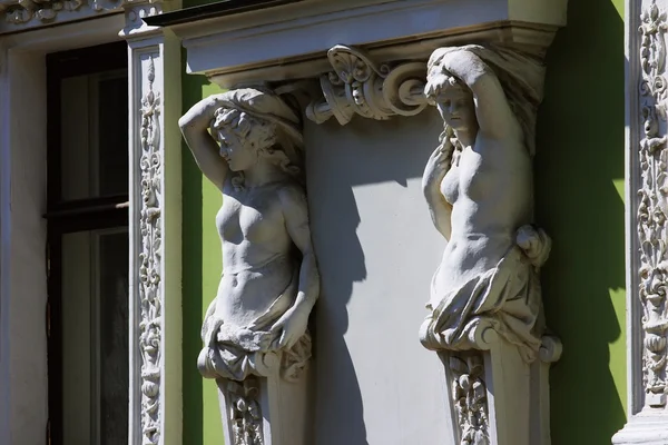 caryatids, Moskova, Rusya ile eski bina