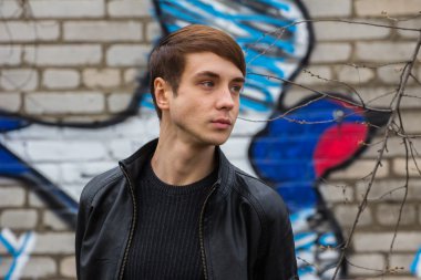 parkta yürüyüş çocuk. Moskova. Rusya