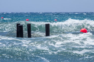 kayalar ve ufuk deniz manzarası