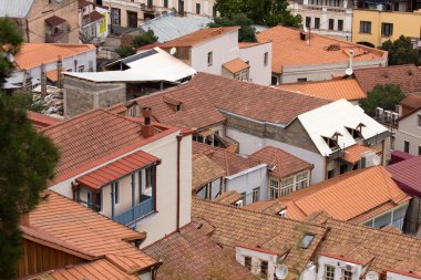 binaların çatıları ile manzara