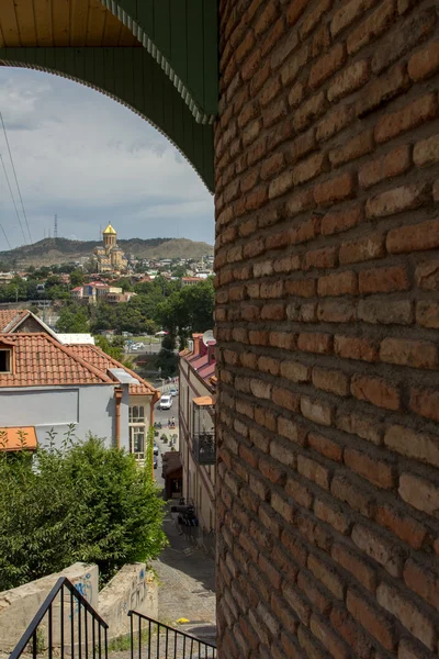 Elementos de edificios, iglesias y montañas — Foto de Stock